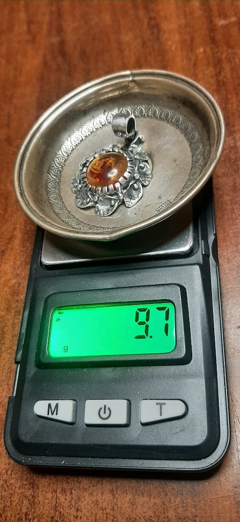 MERAKLISINA... 925 AYAR GÜMÜŞ ÇERÇEVELİ SENTETİK KEHRİBAR KOLYE.. - 6