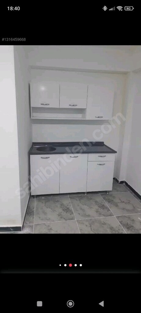 150 cm mutfak dolabı ve paslanmaz çelik evyeli mermerit tezgah - 16