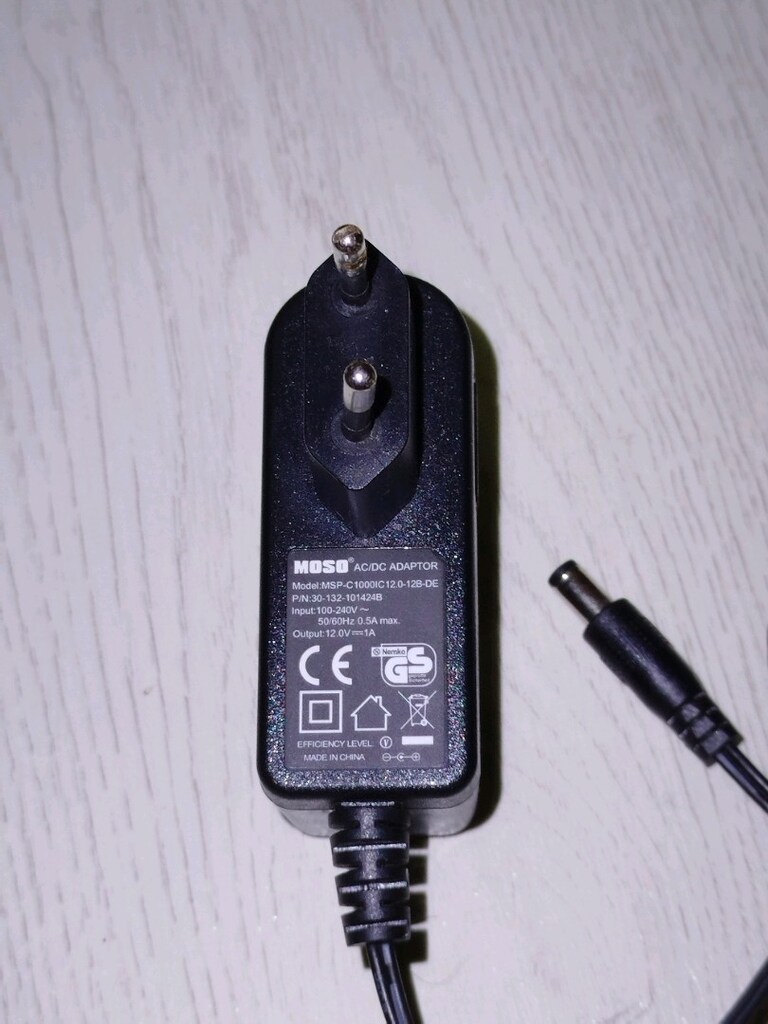 MOSO 12V 1A (Model: MSP-C1000IC12.0-12B-DE) güç adaptör - 2
