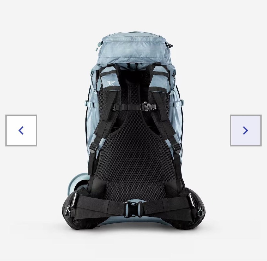 Dechatlon Forclaz 45+10 L trekking çantası — görsel 2/7