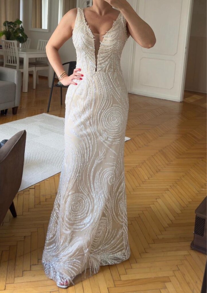 Abiye Nikah nişan gece elbisesi - 5
