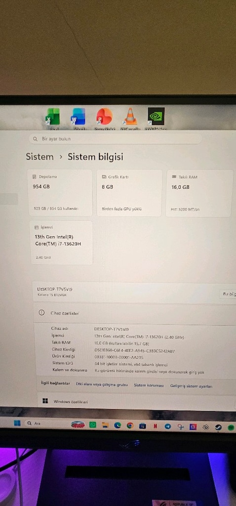 msi katana 15 b13vgk 16gb ram nvidia rtx 4070 8gb 1tb ssd - 5