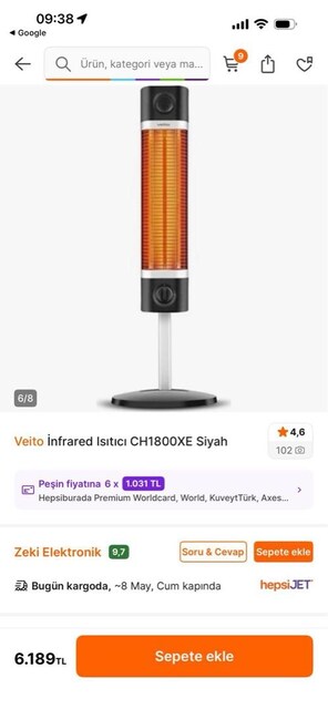 veito infrared ısıtıcı yeni