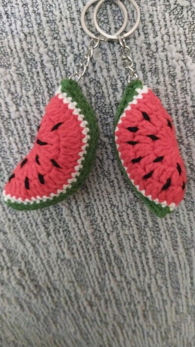 Amigurumi Karpuz ? anahtarlik
