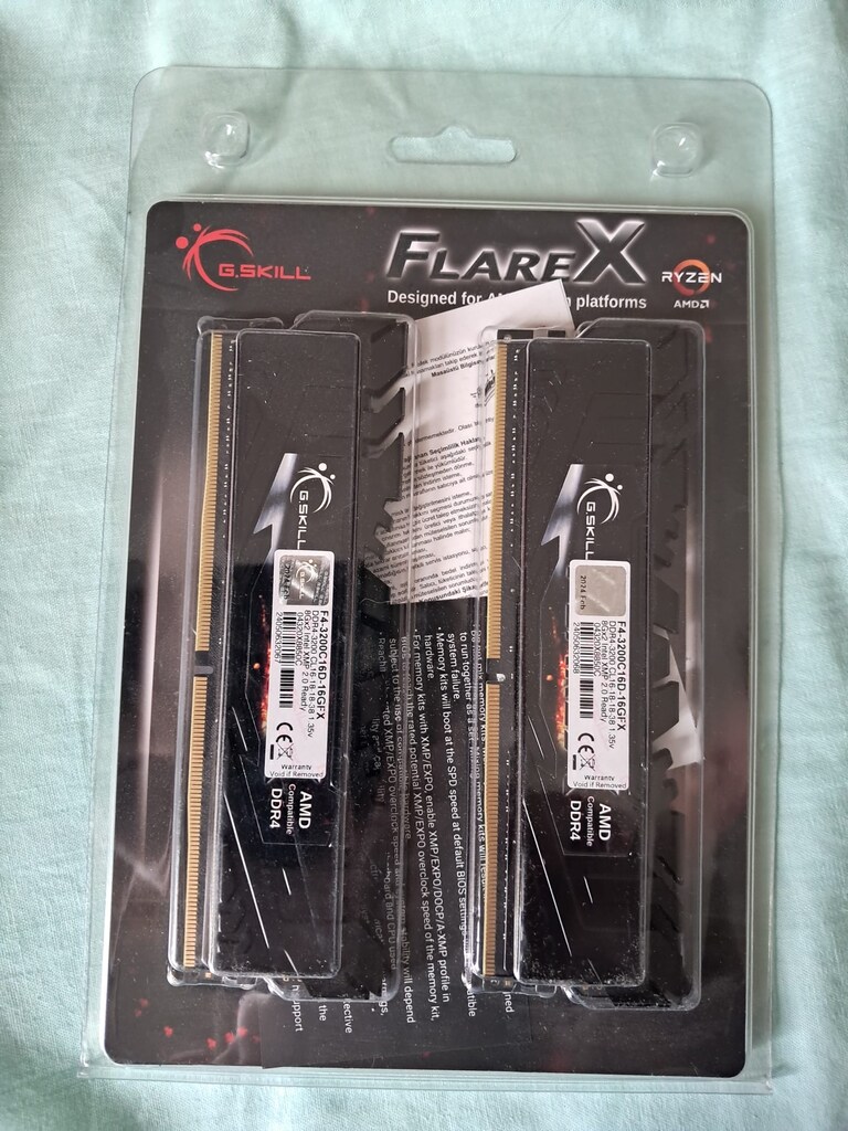 GSKILL 16GB (2x8GB) Flare X DDR4 3200MHz CL16 1.35V Dual Kit Ram-SIFIR - 2