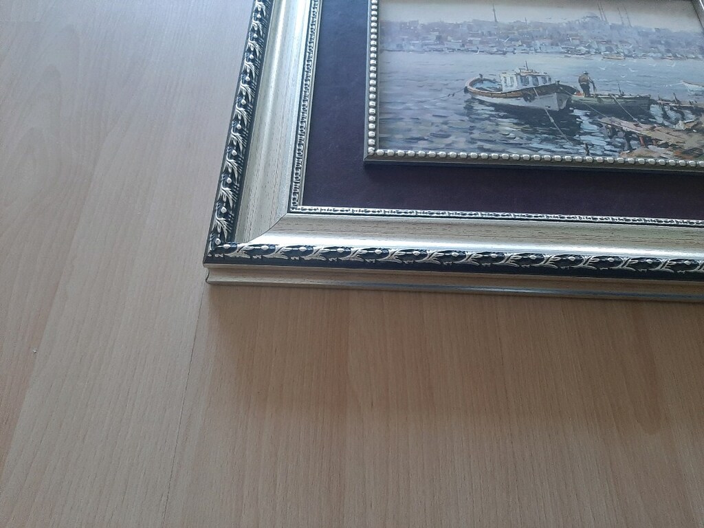 Antika Tablo Baskı Resim İstanbul Boğaz Sıfır gibi - 4