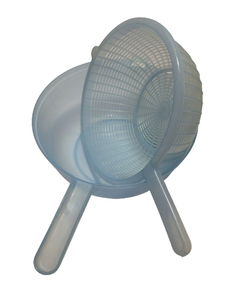 SÜZGEÇ KEVGİR MAKARNA VS. MAVİ PLASTİK 24x24x10cm - 2