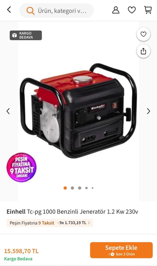 Einhell Jeneratör tc pg 1000 - 6