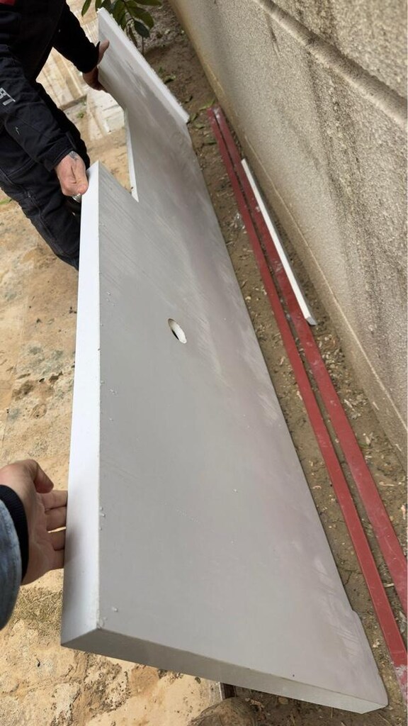 Çimstone Beyaz Tezgah 290x70 - 4