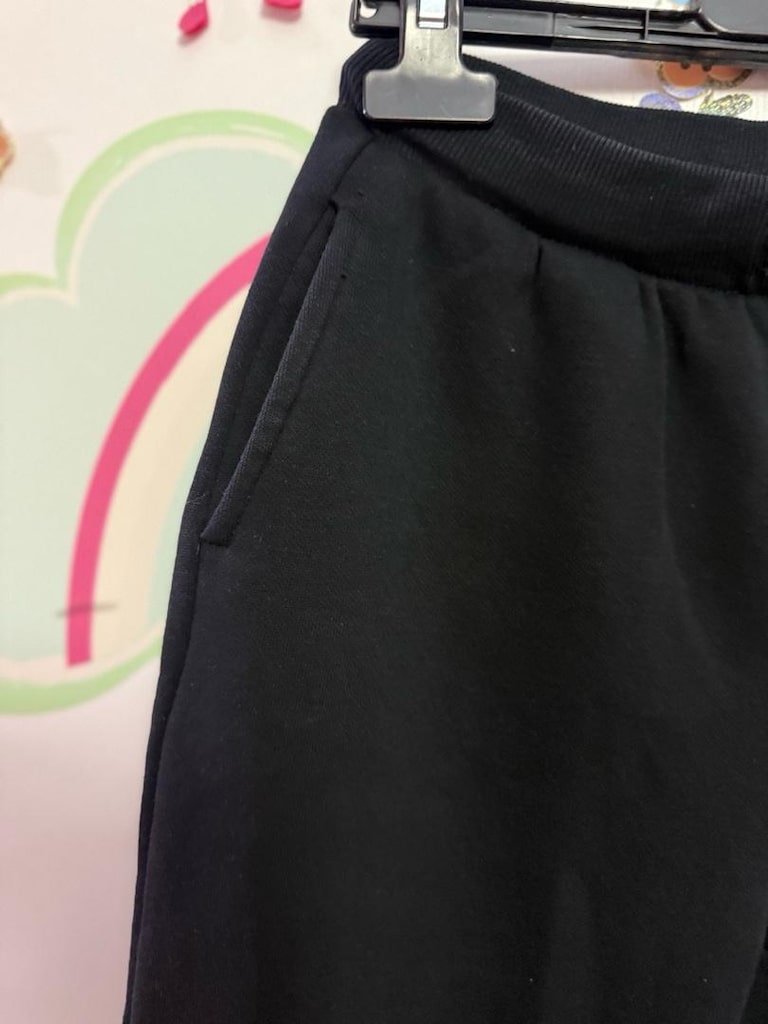 Siyah Rahat Eşofman Altı unisex - 3