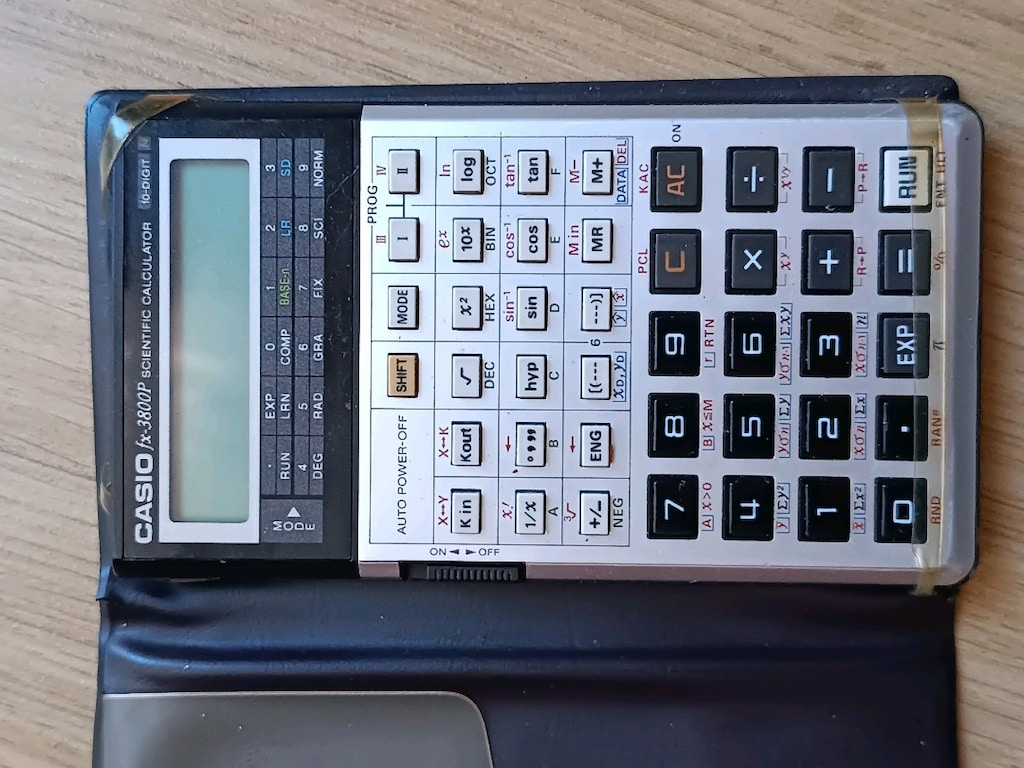 ORİJİNAL JAPONYA ÜRETİMİ "CASIO FX-3800P" MODEL HESAP MAKİNASI - 5
