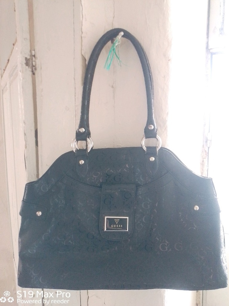Orijinal Guess Ellacruz Vintage Siyah Omuz Çantası