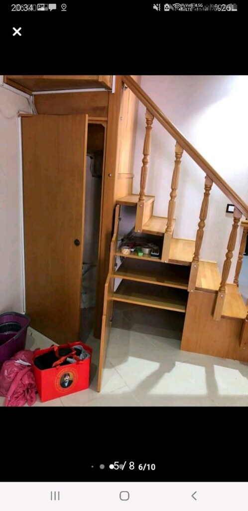 DUBLEKS AHŞAP MERDİVENİ KALİTELİ - 5