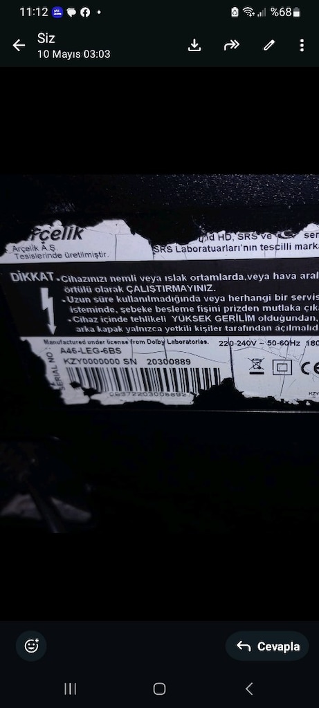 ARÇELİK 117 EKRAN UYDULU TV - 3
