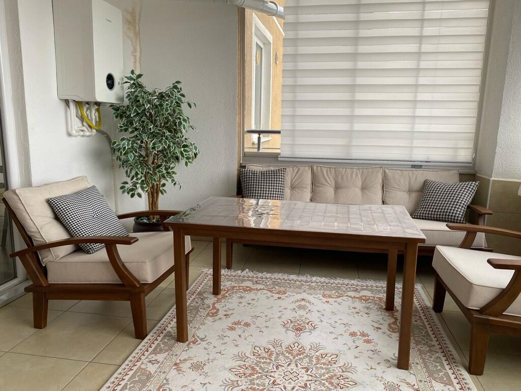 ##TEK FİYAT##Ahşap Balkon Takımı - 4