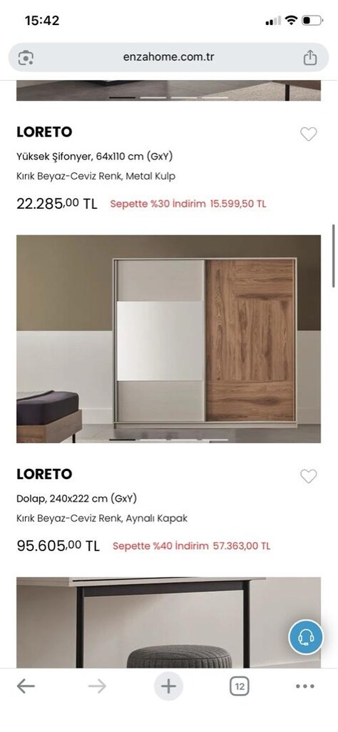 ACİL EnzaHome Yatak Odası Takımı “Loreto” - 2