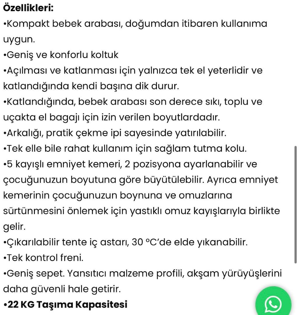 Lorelli Quick Bebek Arabası - 10
