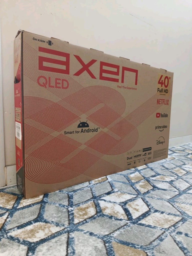 102 ekran axen marka Android Qled smart TV sıfır kutusunda - 2