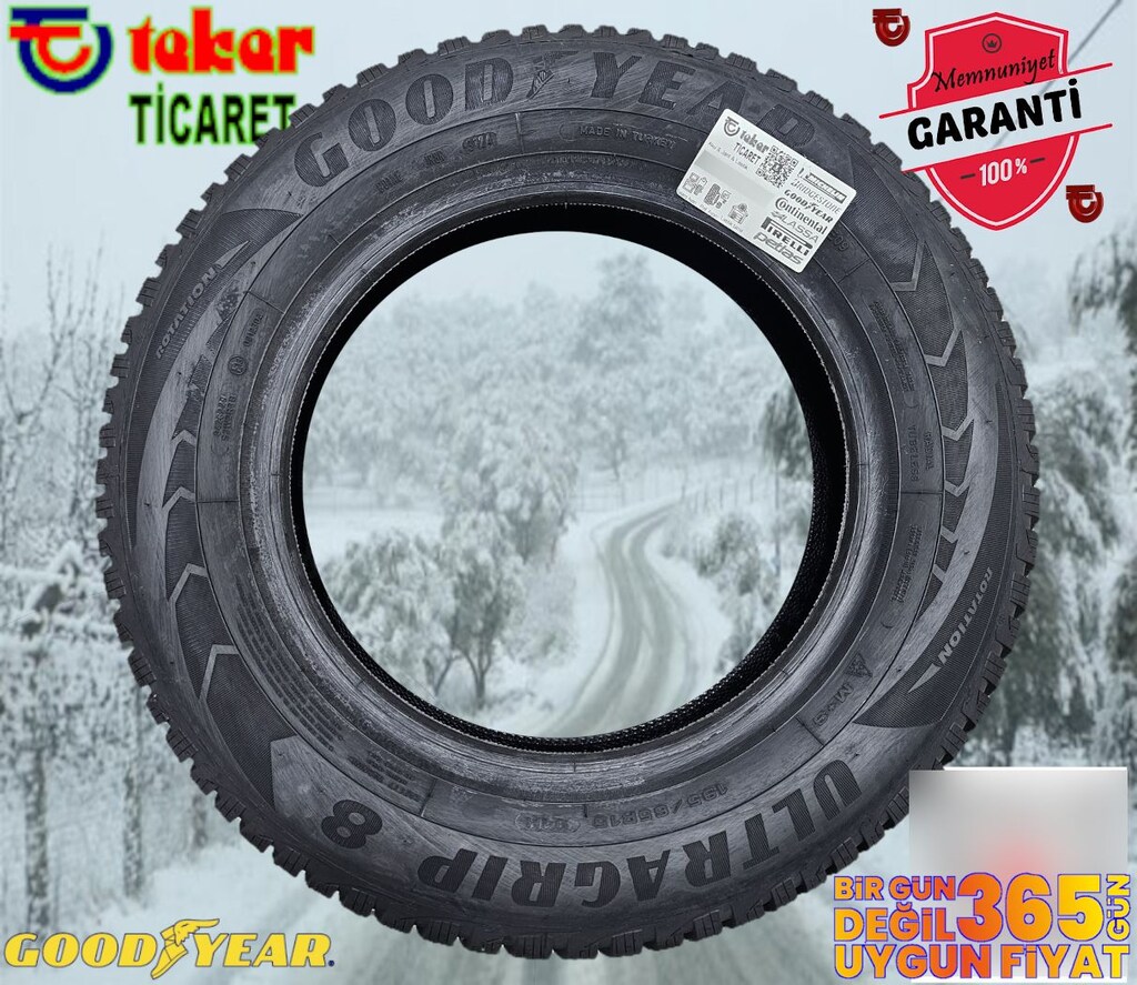 195 65 15 GOODYEAR UG8 #kış & kar lastiği# Teker Ticaret - 2