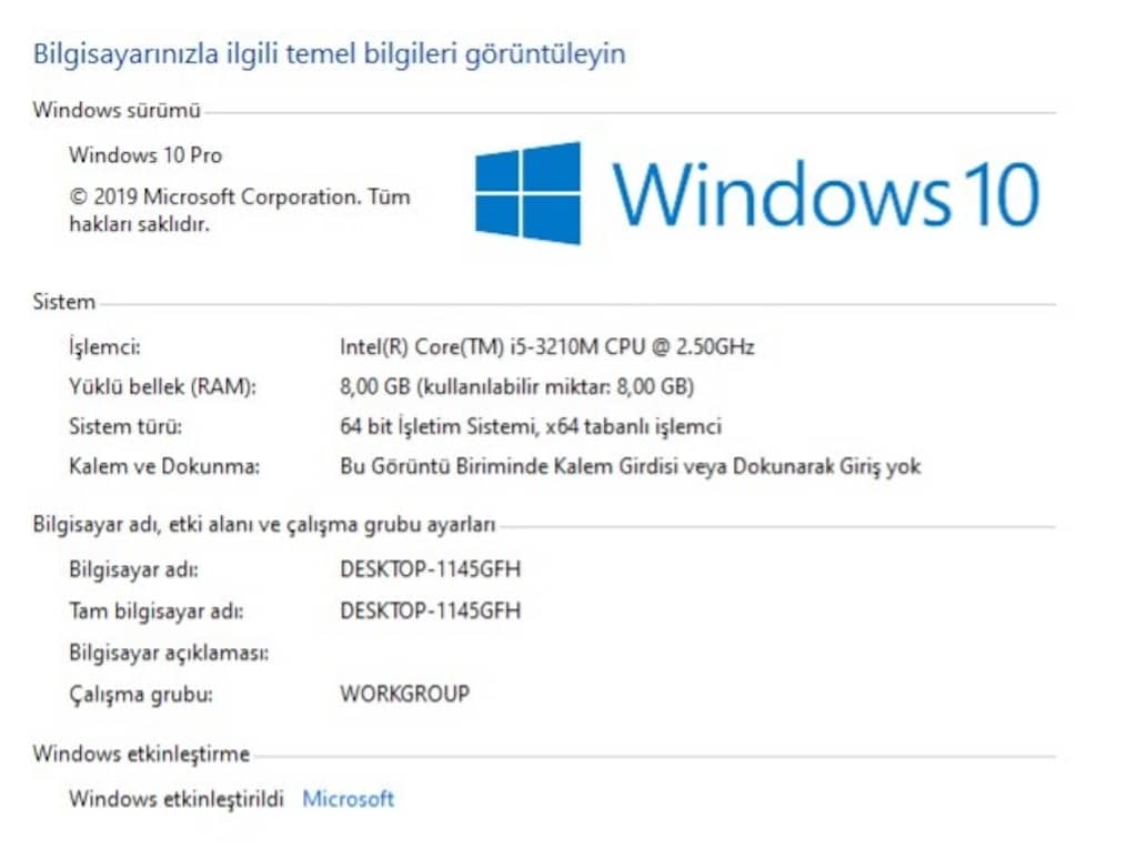 Tertemiz Nvidia Oyuncu Lenovo i5, Yeni PiL, 8gb RAM, SSD TurboDisk'li - 6