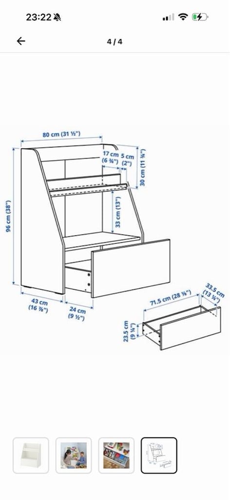 ikea BERGIG çocuk kitaplığı - 3
