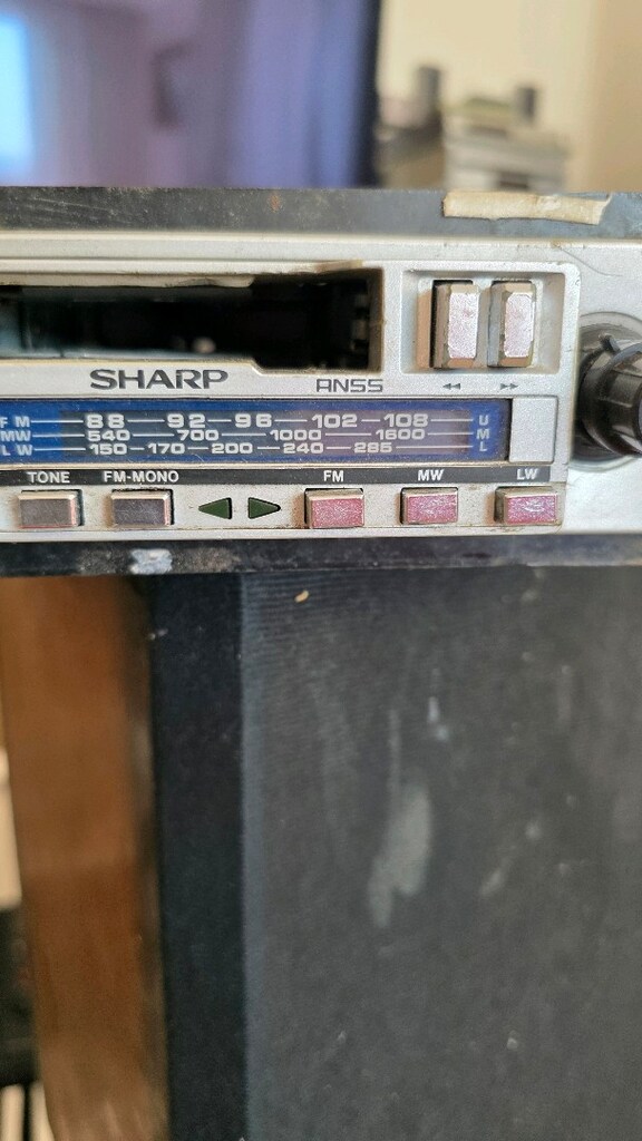 Vintage Sharp Rg 7000Gs araba teybi ve radyosu - 3