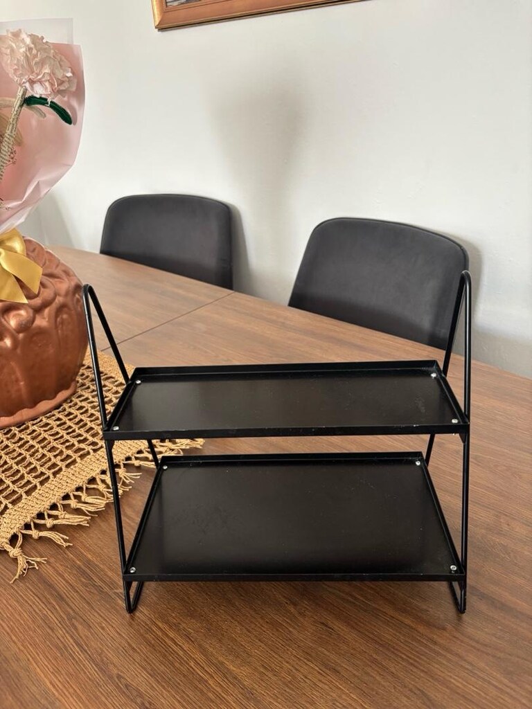 2 katlı metal organizer dikdörtgen - 2