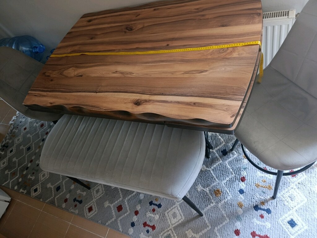 mutfak masası acılır 6/12 kişilik açılır kapanır.Mutfak masa takımı - 7