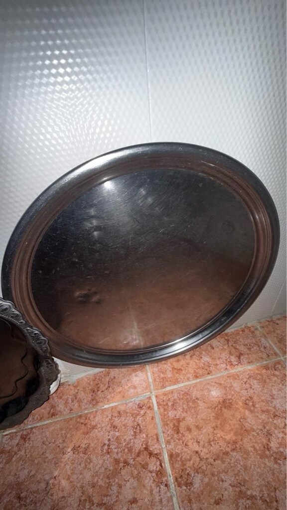 iki adet celik sini tepsi - 6