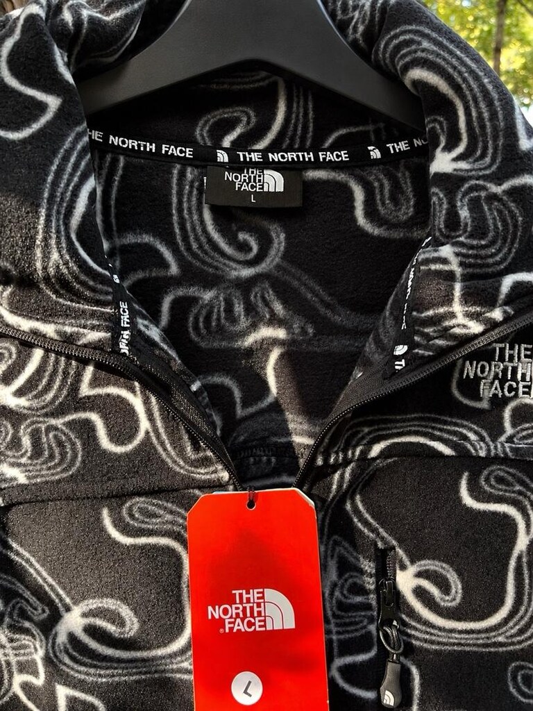 North Face Siyah Desenli Unisex Polar - 2