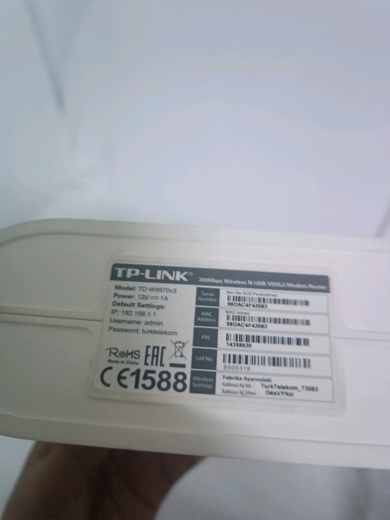 modem türk Telekom VDSL destekli sağlam temiz - 2