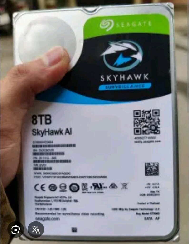 Seagate SkyHawk AI ST8000VE001 SATA 3.0 7200 RPM 3.5" 8 TB Harddisk - 3