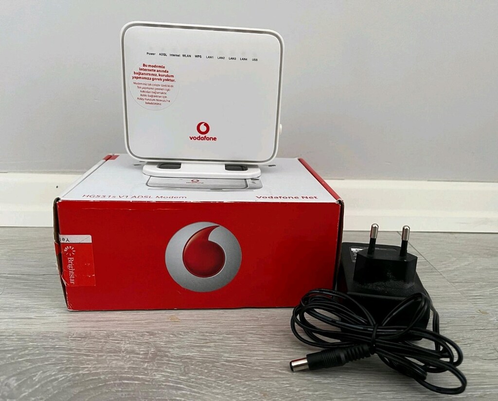 Vodafone Net Huawei HG531s V1 ADSL Modem - Kutulu + Adaptörlü - 4