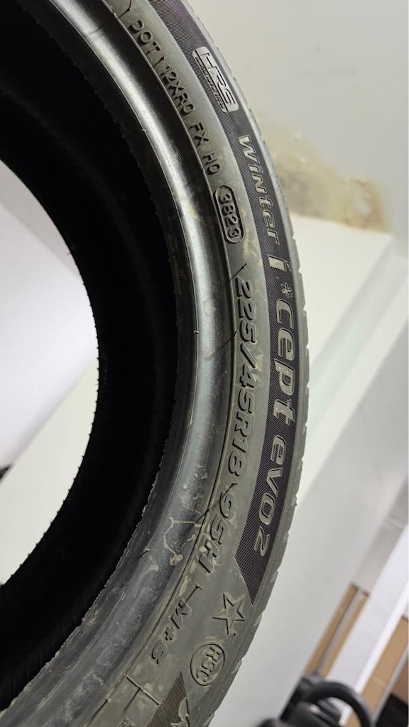 225 45 18 HANKOOK RFT KIŞ LASTİĞİ SIFIRDAN FARKI YOK BMW - 4