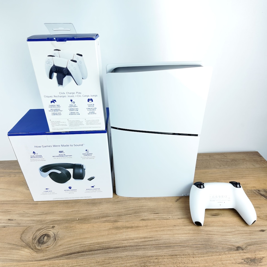PLAYSTATION 5 SLIM DİJİTAL TEK KOLLU + ŞARJ İSTASYONU + KULAKLIK - 2