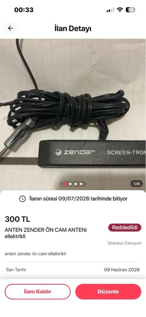 ANTEN OTOMOBİL ZENDER marka - 5