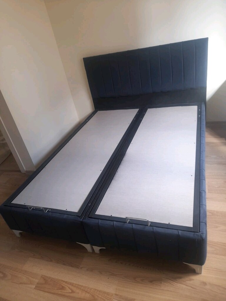 Çift kişilik yatak baza başlık 3lü set - 2