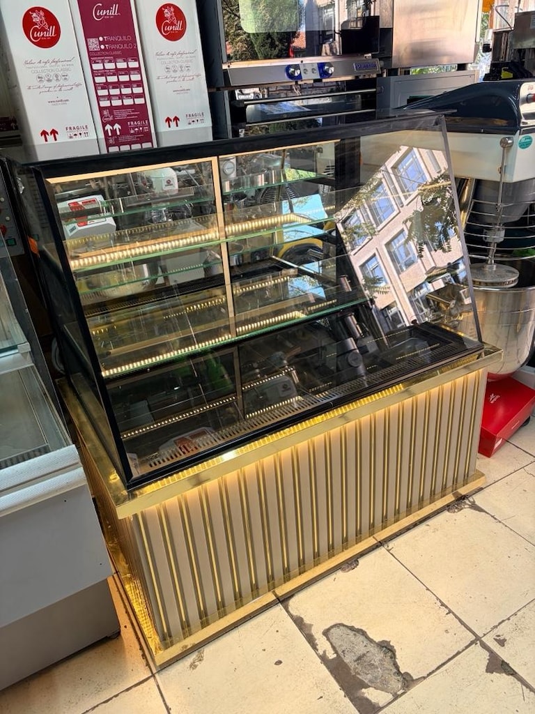 120 Cm Soğutuculu Pasta Dolabı / Tatlı - İçecek Teşhir Dolabı - 4