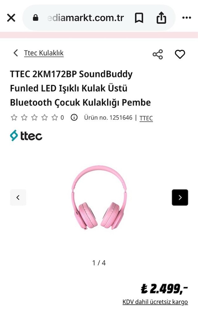 ttec kulak üstü çocuk kulaklık - 6