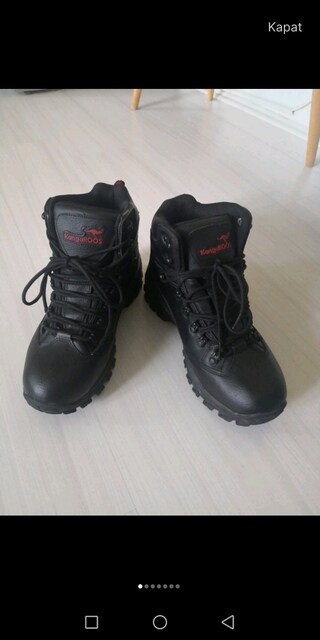 kangroos outdoor siyah erkek bot