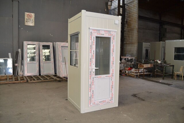 KABİNKONTEYNER YAPI KAMPANYA 110X110 GÜVENLİK KABİNİ BEKÇİ KULÜBESİ