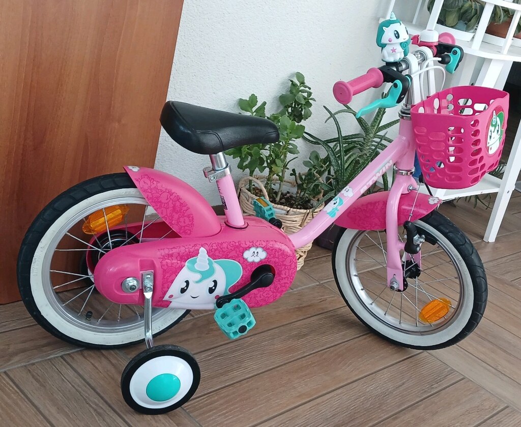 btwin çocuk bisikleti 14 jant Decathlon YENİ GİBİ Ön Sepetli de var - 2