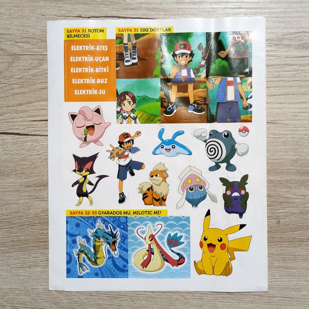 Pokemon Çıkartma Seti - 2