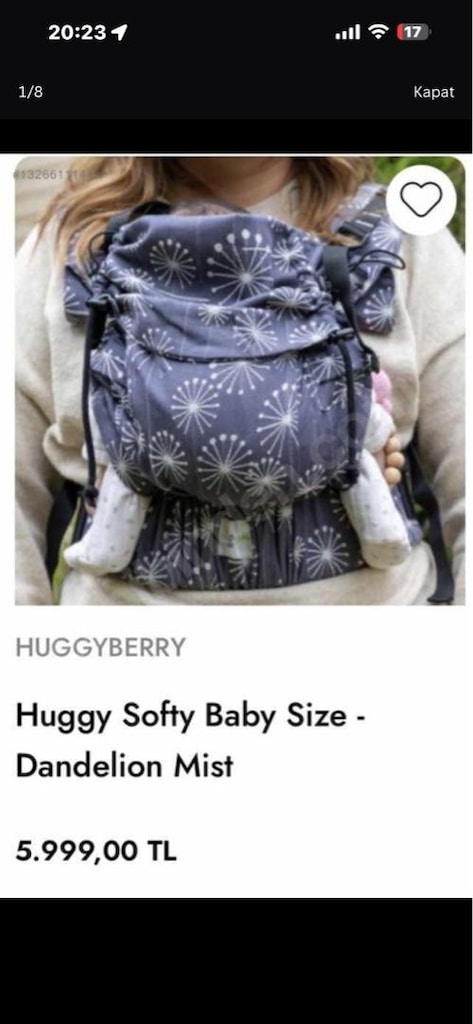 huggyberry ana kucağı kanguru