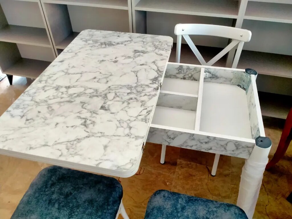 Kaliteli mdf açılabilir yemek masası takımı - 2