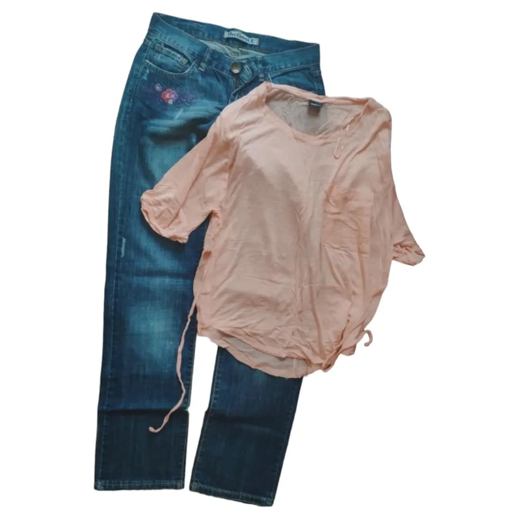 KOTON JEAN KOT PANTOLON + GİNA BLUZ KOMBİN ucuz toplu satış