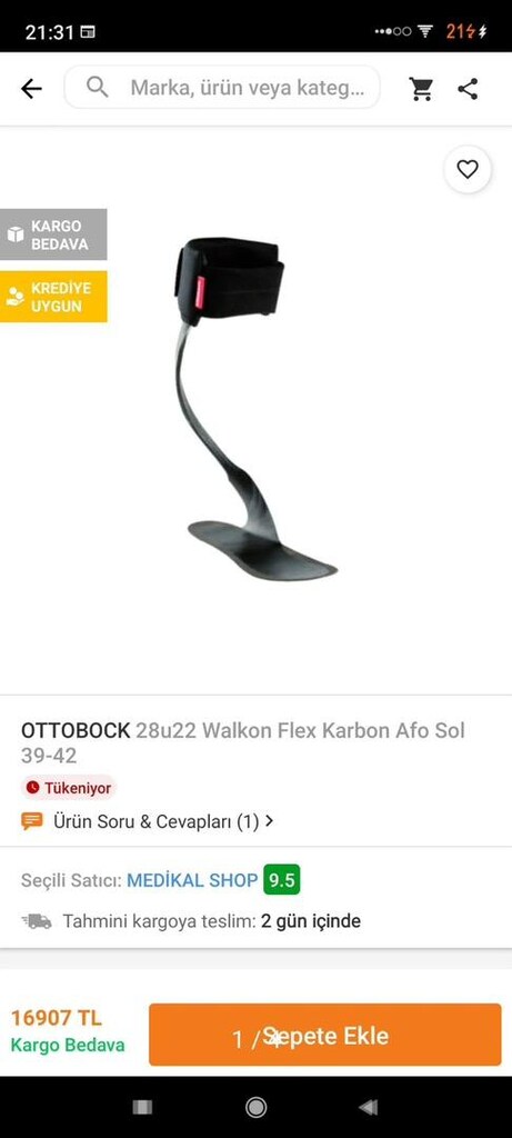 Ottobock karbon afo - 4