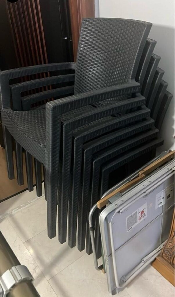 6 Kişilik Rattan Görünümlü Bahçe/Balkon Masa Takımı - 3