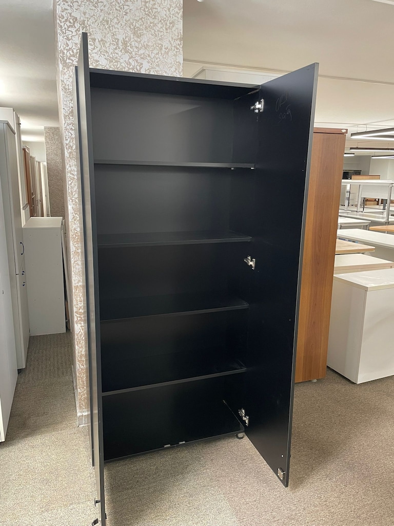 KLAS OFİS ÜSKÜDAR 90x35x200 SİYAH RENK DOSYA DOLABI - 5