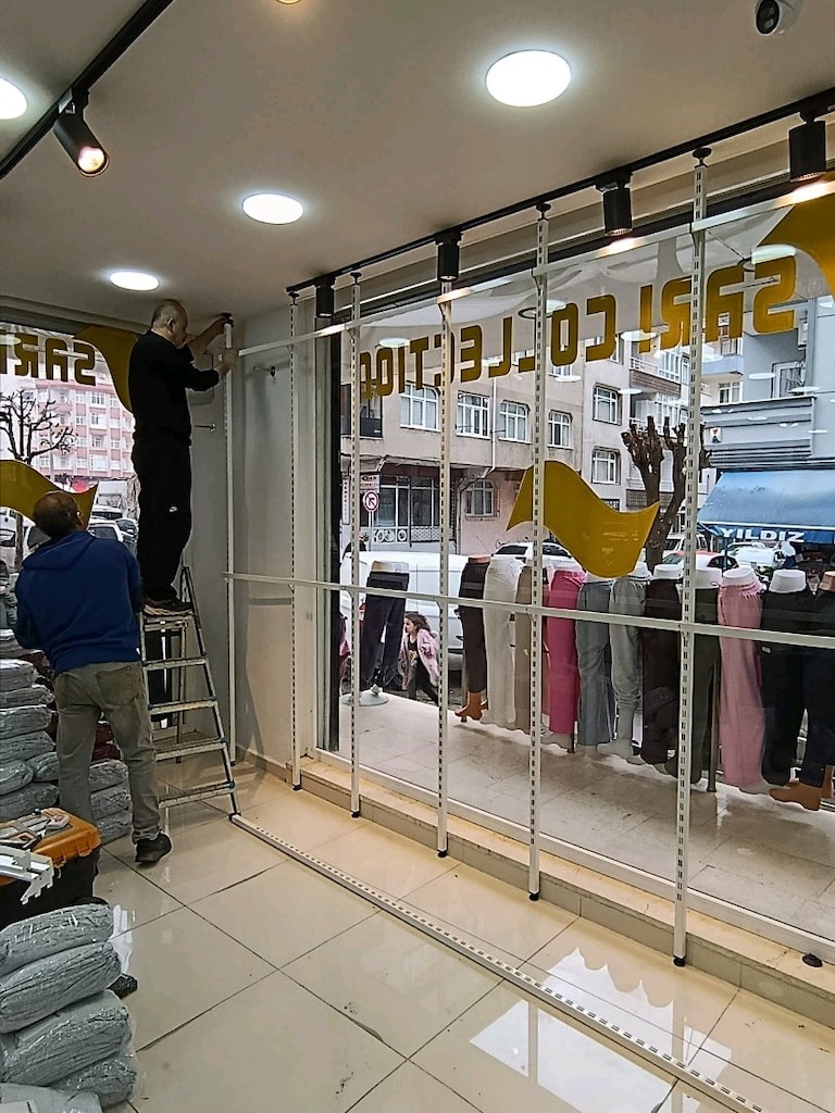 Butik Rafları,Metal Raf, Giyim Mağazası Rafı, Metal Askılık Raf,Askısı - 4